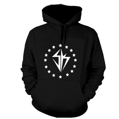 Star blk hoodwht