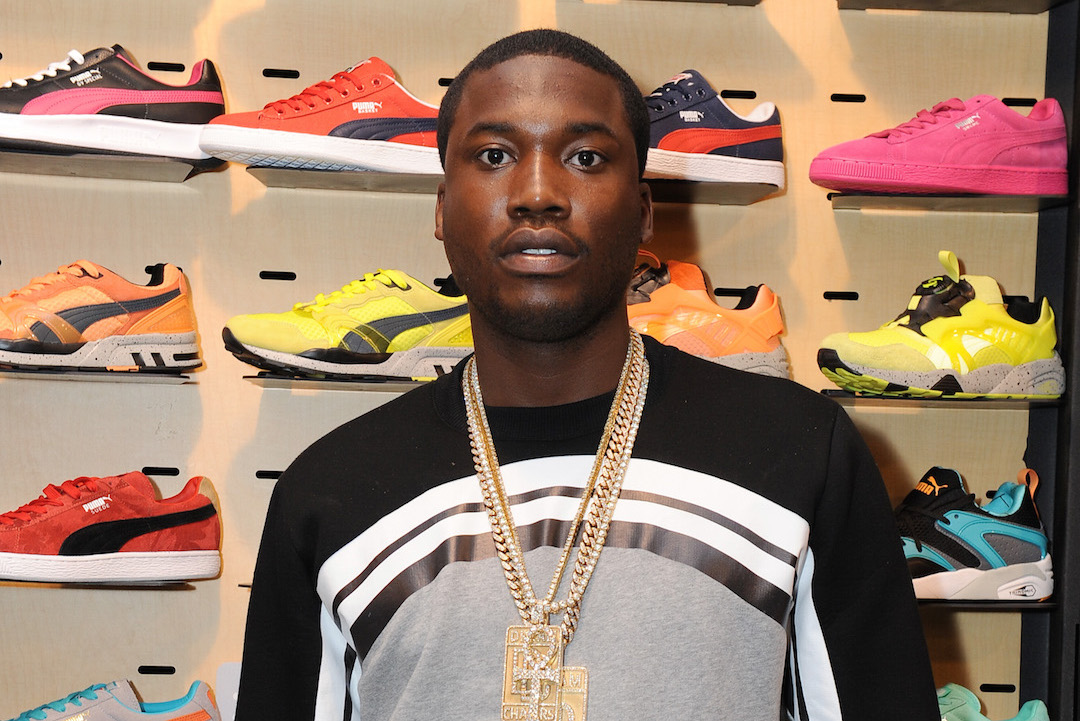 PUMA Ambassador Meek Mill Shops At Westfield Culver City's Footaction