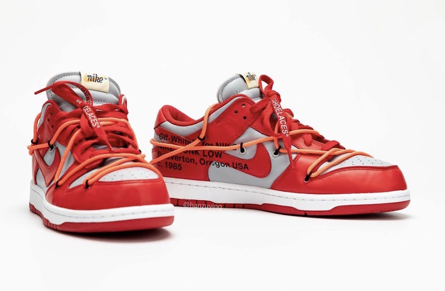 Off-White-Nike-Dunk-Low-Univeristy-Red-Wolf-Grey-CT0856-600-2019-Release-Date-3