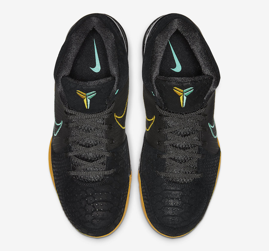 Nike-Zoom-Kobe-4-Protro-Black-Snake-Aurora-Green-University-Gold-AV6339-002-Release-Date-3