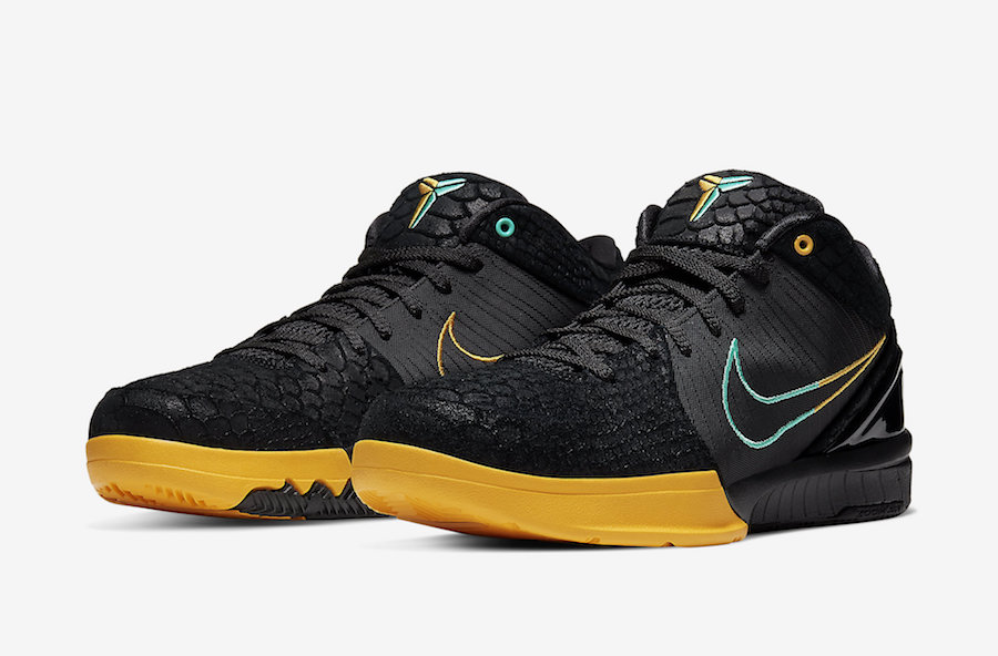 Nike-Zoom-Kobe-4-Protro-Black-Snake-Aurora-Green-University-Gold-AV6339-002-Release-Date-4