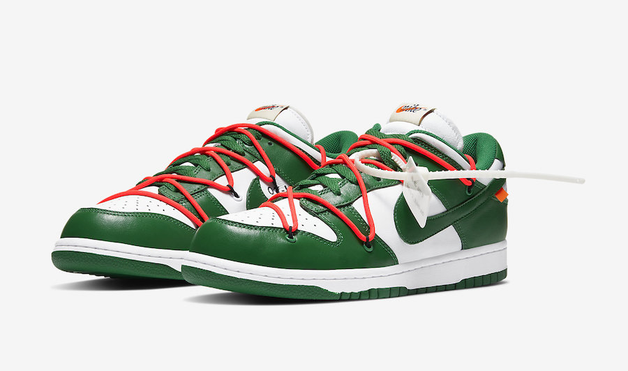 Off-White-Nike-Dunk-Low-White-Green-CT0856-100-Release-Date