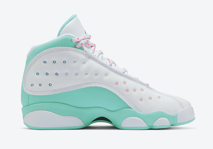 Air-Jordan-13-GS-Aurora-Green-Digital-Pink-Release-Date-439358-100-2