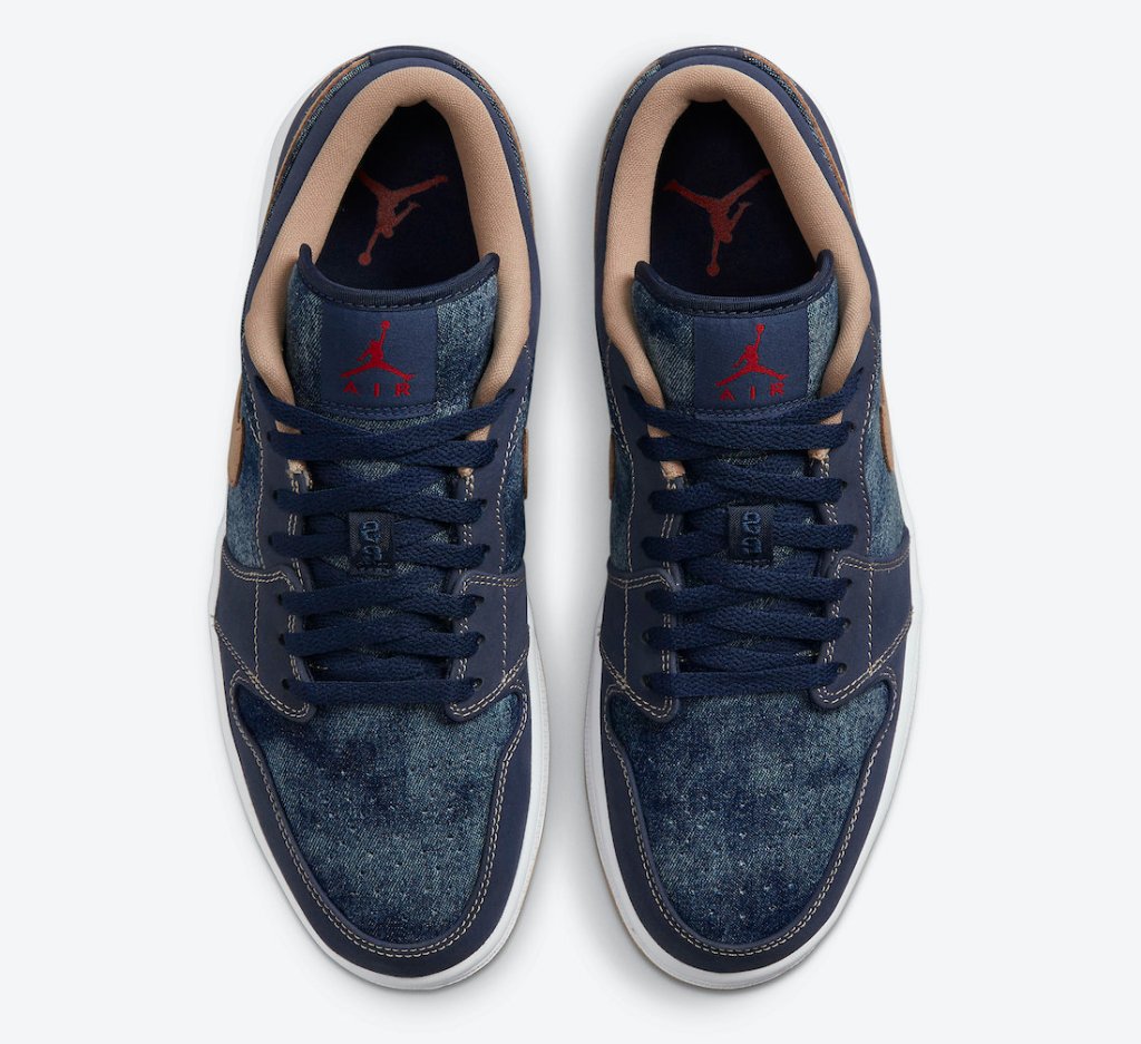 KICKS: NEW #AIRJORDAN 1 LOW “DENIM” DETAILED #SNEAKER IMAGES