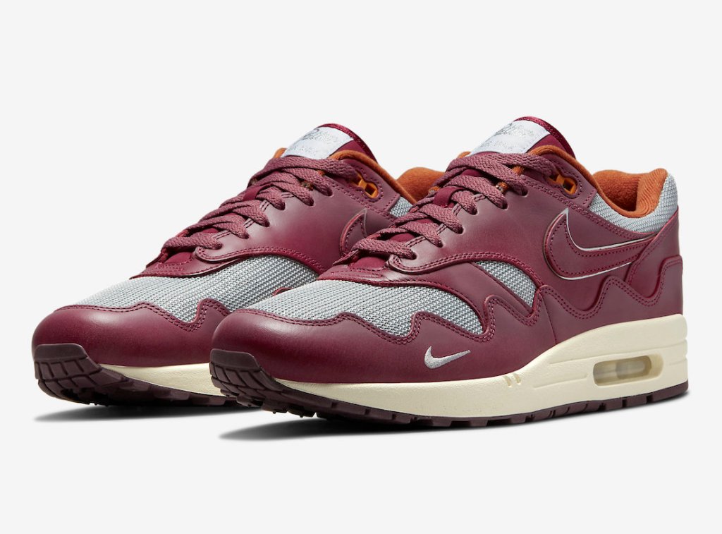 KICKS: NEW #NIKE X #PATTA AIR MAX 1 “RUSH MAROON” DETAILED #SNEAKER&nbsp;IMAGES.