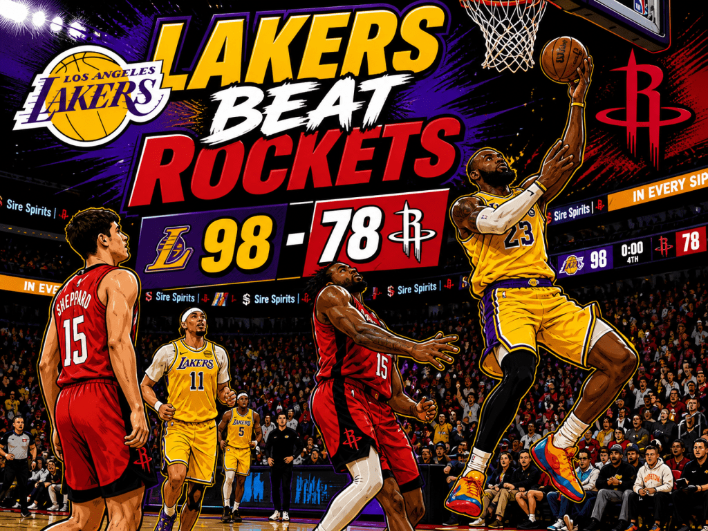 SPORTS: LAKERS BEAT THE ROCKETS IN GAME&nbsp;6!!