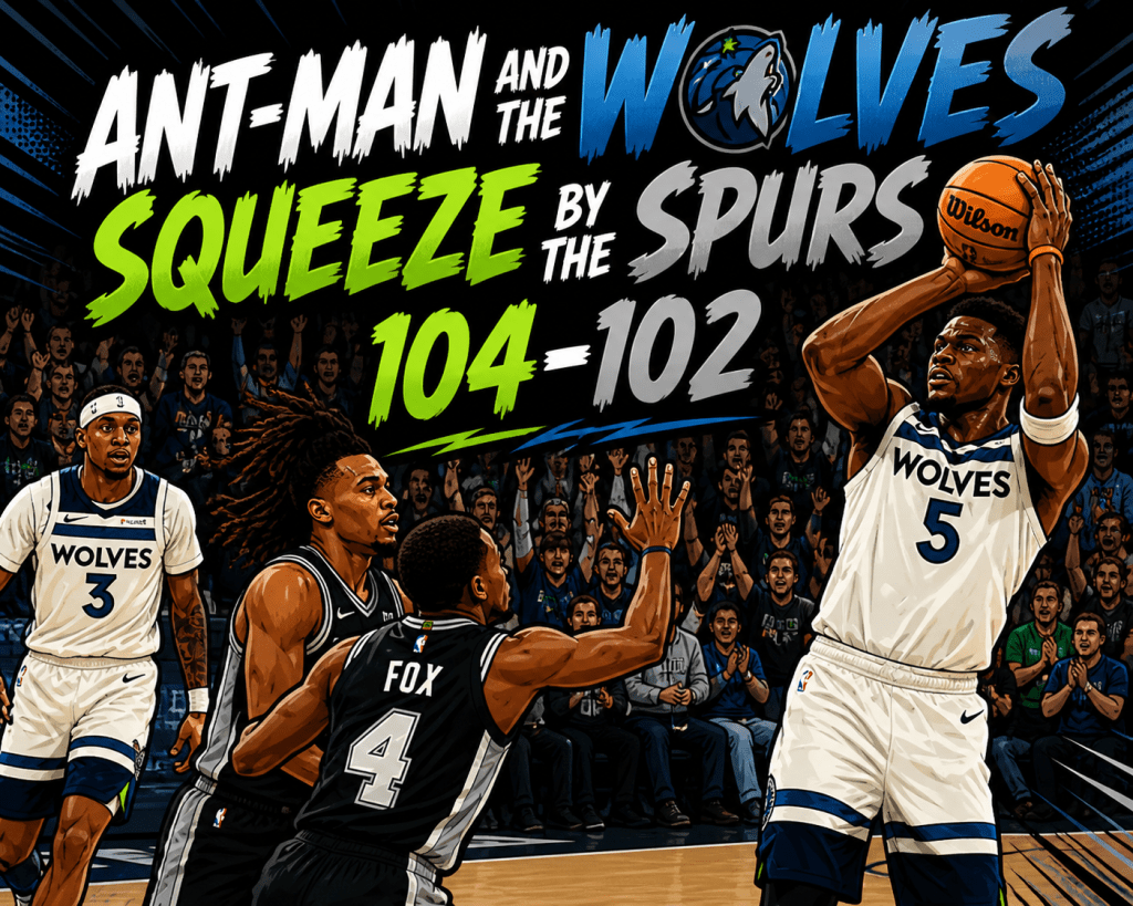 SPORTS: WOLVES SQUEEZE BY&nbsp;SPURS!!!
