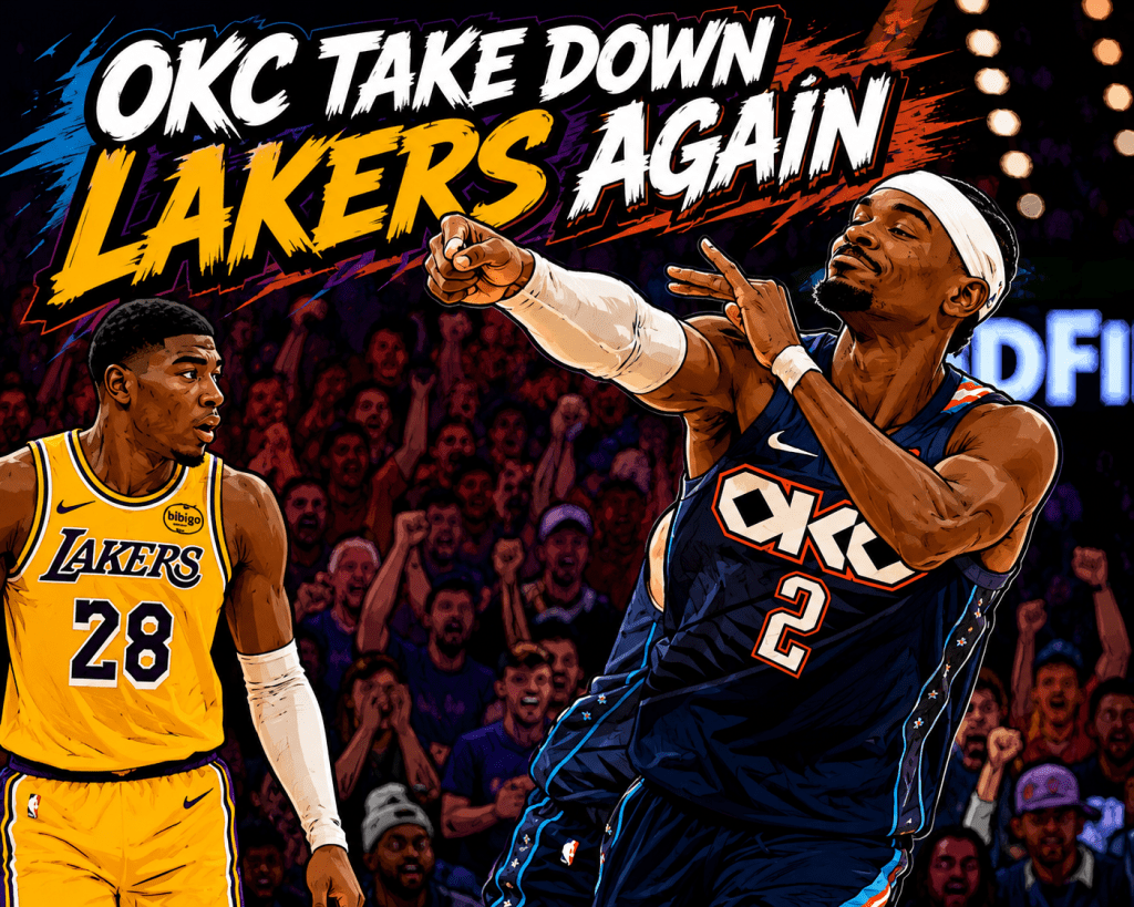 SPORTS: THE LAKERS ARE DOWN 2-0 TO&nbsp;OKC!!