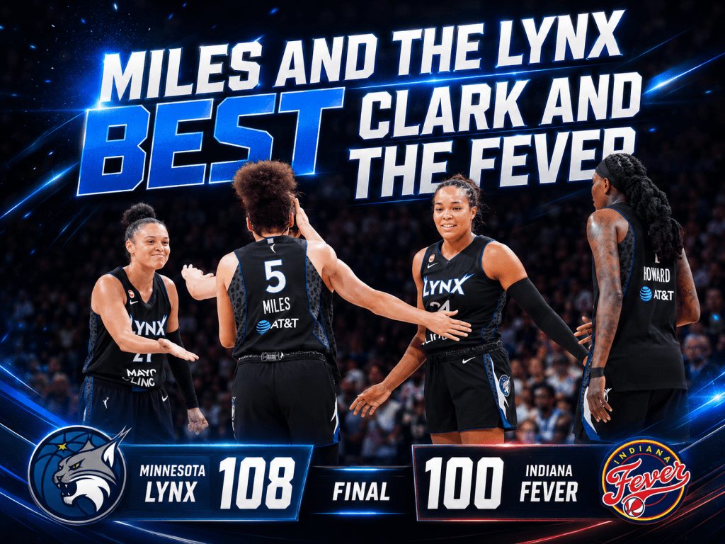 SPORTS: OLIVIA MILES & THE LYNX BEST THE FEVER!!